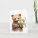 Suche nach bären kleine grußkarten Blume