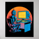Suche nach retro roboter poster Computer