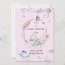 Recherche de bird invitations Petite fille