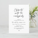 Recherche de jeune mari invitations Noir et blanc