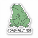 Recherche de crapaud drôle autocollants Mignon
