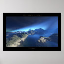 Recherche de rayons de lumière posters Bleu