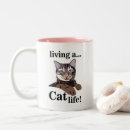 Recherche de miauler tasses Dame de chat fou