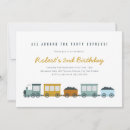 Recherche de train vintage de vapeur invitations Moderne