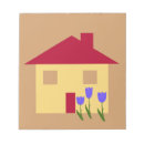 Suche nach haus notizblock Blau