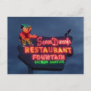 Recherche de restaurant cartes postales Néon