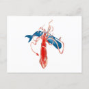 Recherche de calmar cartes postales Bleu