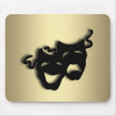 Suche nach komödie und tragödie mousepads Gold