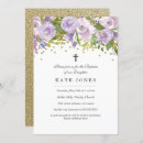 Recherche de purple baptême invitations Violet