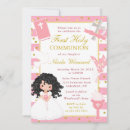 Recherche de girls petite communion invitations Rose