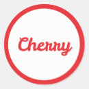 Recherche de cerise rouge autocollants Cerisier