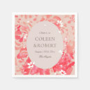 Recherche de de corail mariage serviettes Aquarelle