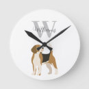Recherche de beagle horloges Aquarelle