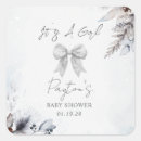 Recherche de baby shower bow autocollants C'est une fille