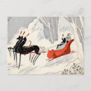 Suche nach pferdeschlitten postkarten Vintage weihnachten
