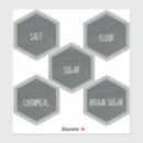 Recherche de hexagones autocollants Géométrique