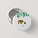 Recherche de baby shower éléphant badges Aquarelle