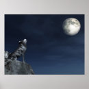 Recherche de loup de clair lune posters Nuit