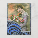 Recherche de main teintée cartes postales Vintage