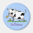 Recherche de vache noire et blanche magnets Ferme