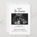 Recherche de sonogramme invitations Minimaliste