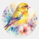 Recherche de canari en autocollants Coloré