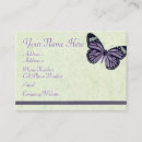 Recherche de papillon pourpre cartes visite Motif