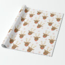 Recherche de motif renne papier cadeau Hiver