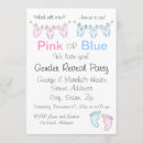 Recherche de cute gender reveal invitations Bleu