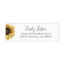 Recherche de sunflower return address étiquettes adresse retour Chic