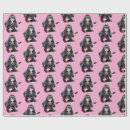 Recherche de jeune femme papier cadeau Noir