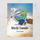 Recherche de voyage dans le monde cartes postales Avion