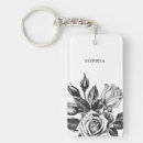 Recherche de rose vintage porteclés Illustration