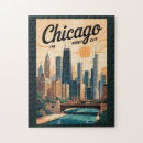 Recherche de chicago skyline puzzles Gratte ciel