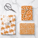 Recherche de chat lunatique papier cadeau Orange