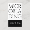 Recherche de sourcils cartes visite Microblading