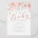 Recherche de papillon de bébé invitations Rose