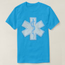Recherche de technicien médical de secours tshirts Étoile de la vie