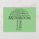 Recherche de nuage mot cartes postales Champignon