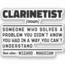Recherche de clarinetist autocollants Instrument