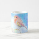 Recherche de petit oiseau rouge tasses Robin