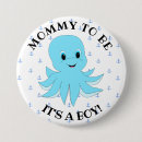 Recherche de son un garçon badges De baby shower