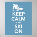 Recherche de skieuse posters Bleu