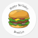 Recherche de burger illustration autocollants Nourriture