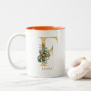 Recherche de feuillage tasses Monogramme