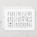 Recherche de dessin plante vœux cartes Noir et blanc