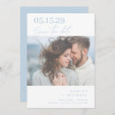 Recherche de dusty blue wedding save the dates Couple