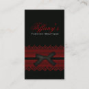 Recherche de dentelle rouge cartes visite Beauté