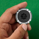 Recherche de symbole jetons poker Noir