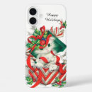Recherche de chat de noël iphone coques Vintage